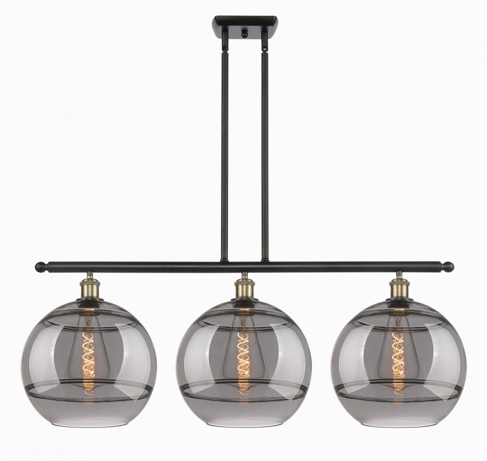 Rochester - 3 Light - 39 inch - Black Antique Brass - Cord hung - Island Light