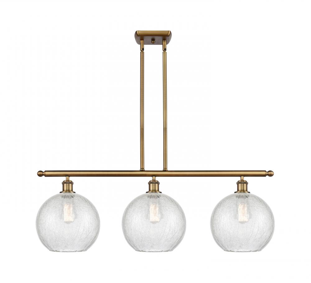 Athens - 3 Light - 37 inch - Brushed Brass - Stem Hung - Island Light