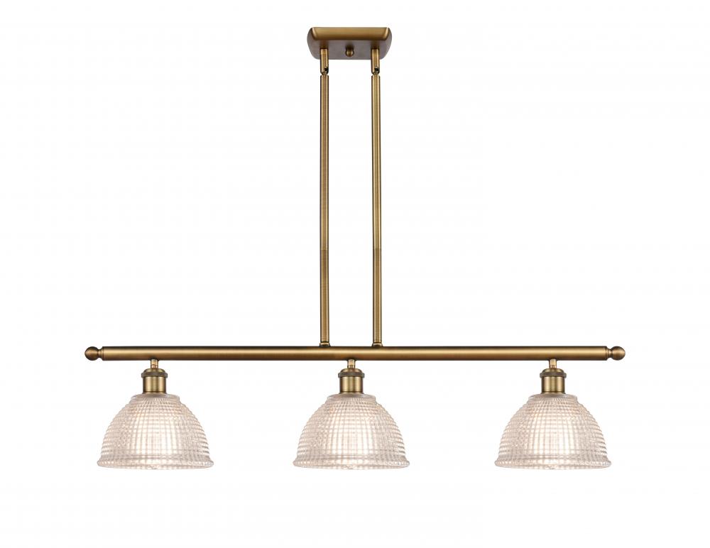 Arietta - 3 Light - 36 inch - Brushed Brass - Cord hung - Island Light