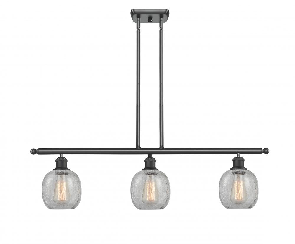 Belfast - 3 Light - 36 inch - Matte Black - Cord hung - Island Light