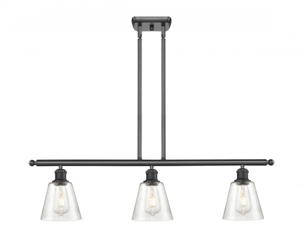 Caton - 3 Light - 36 inch - Matte Black - Cord hung - Island Light