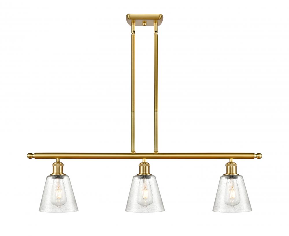 Caton - 3 Light - 36 inch - Satin Gold - Cord hung - Island Light