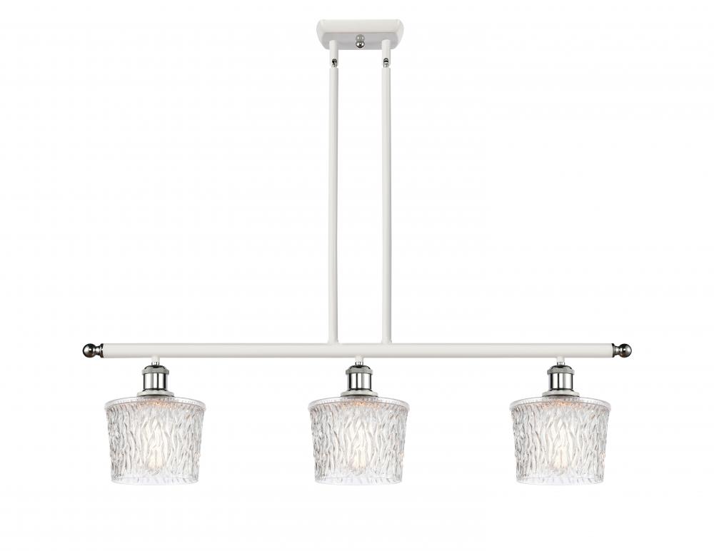 Niagara - 3 Light - 36 inch - White Polished Chrome - Cord hung - Island Light