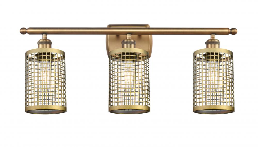 Nestbrook - 3 Light - 25 inch - Brushed Brass - Bath Vanity Light