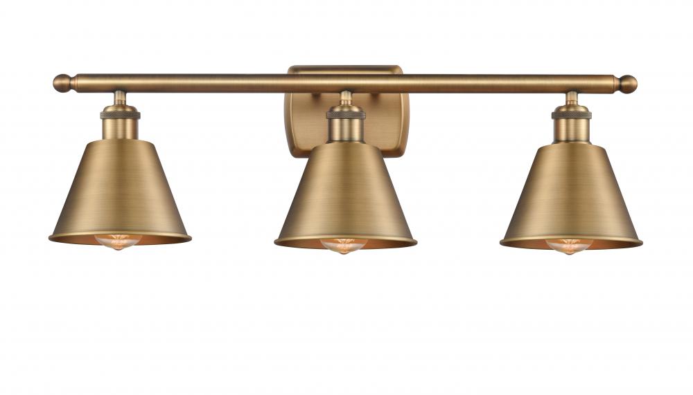 Smithfield - 3 Light - 27 inch - Antique Brass - Bath Vanity Light