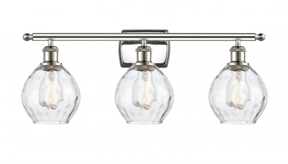 Waverly - 3 Light - 26 inch - Polished Nickel - Bath Vanity Light