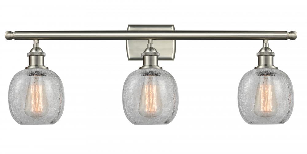 Belfast - 3 Light - 26 inch - Brushed Satin Nickel - Bath Vanity Light