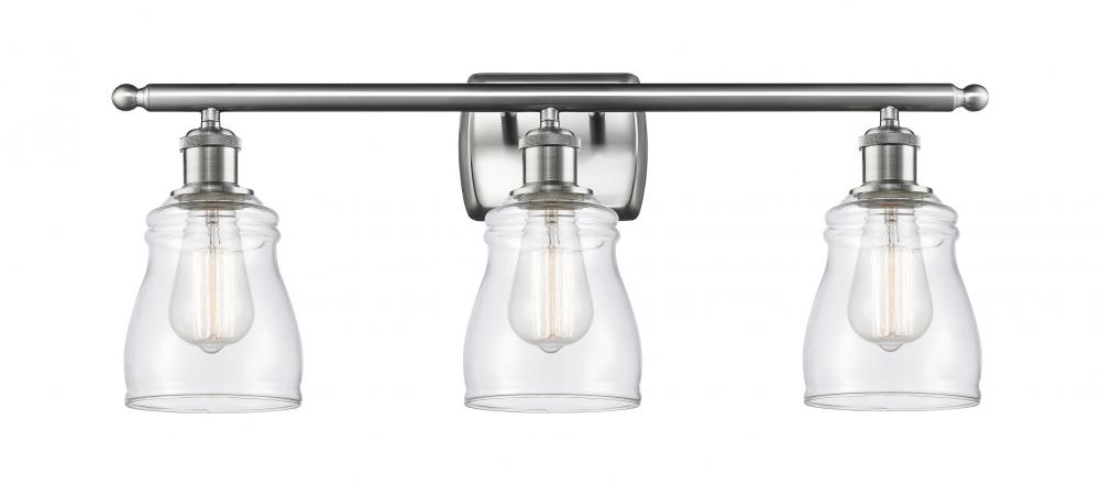 Ellery - 3 Light - 25 inch - Brushed Satin Nickel - Bath Vanity Light