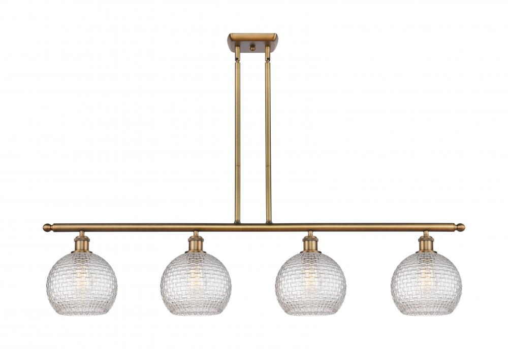Athens - 4 Light - 48 inch - Brushed Brass - Cord hung - Island Light