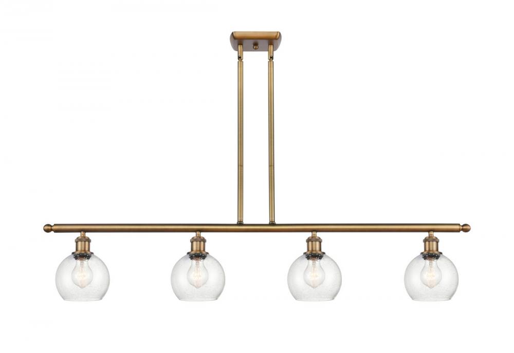 Athens - 4 Light - 48 inch - Brushed Brass - Cord hung - Island Light