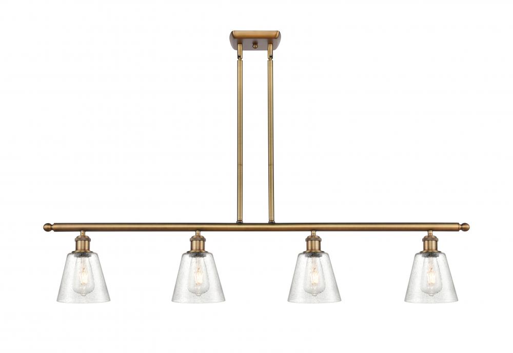 Caton - 4 Light - 48 inch - Brushed Brass - Cord hung - Island Light