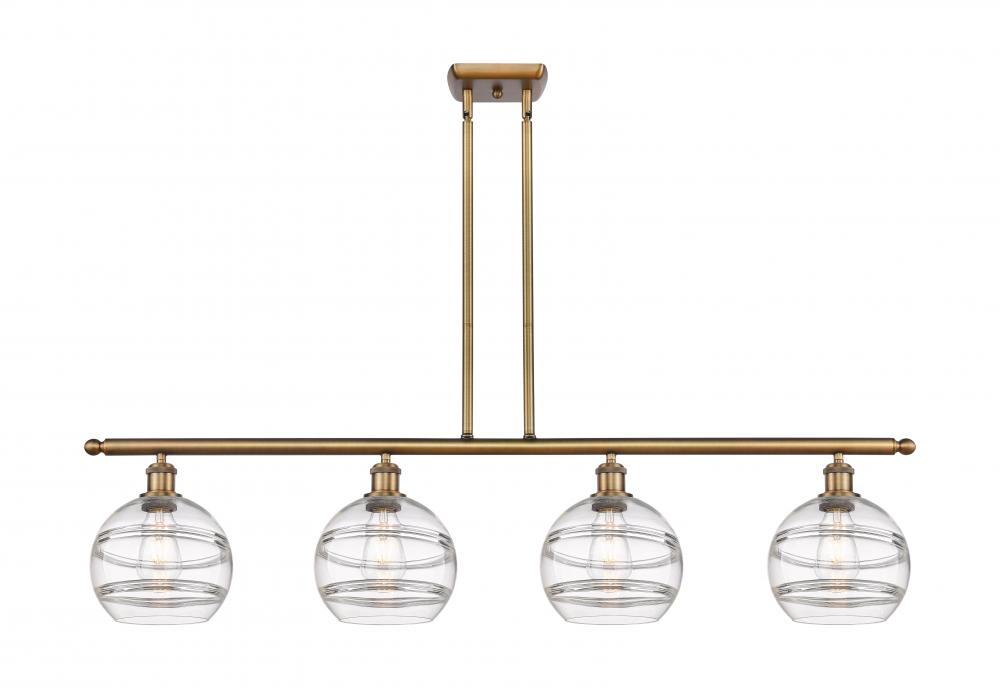 Rochester - 4 Light - 48 inch - Brushed Brass - Cord hung - Island Light