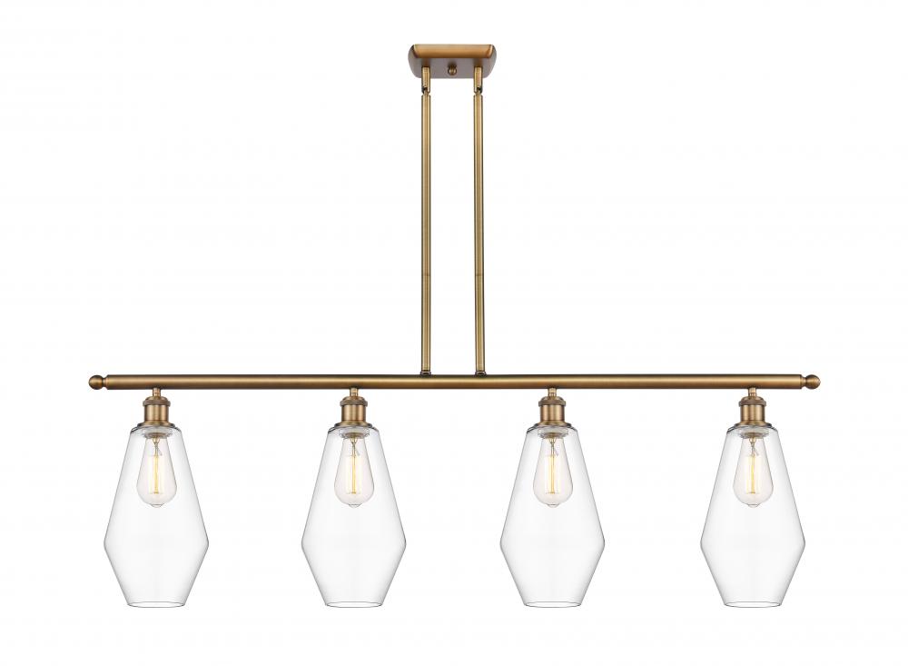 Cindyrella - 4 Light - 48 inch - Brushed Brass - Cord hung - Island Light