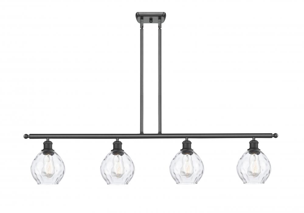 Waverly - 4 Light - 48 inch - Matte Black - Cord hung - Island Light