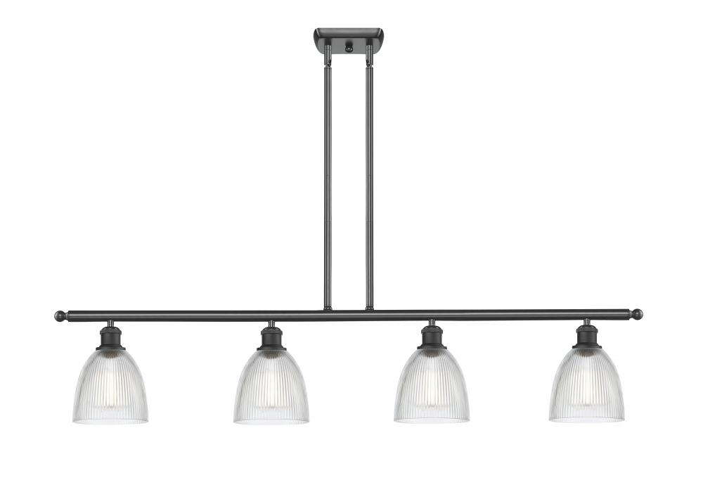 Castile - 4 Light - 48 inch - Matte Black - Cord hung - Island Light