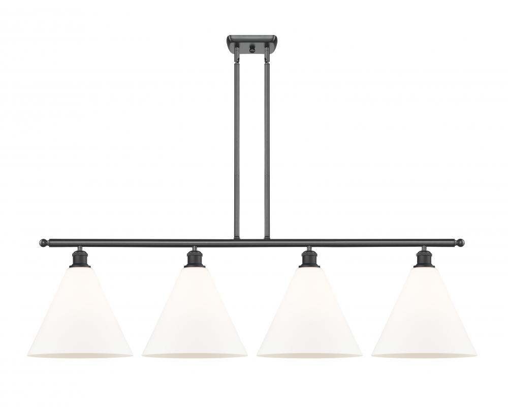 Berkshire - 4 Light - 50 inch - Matte Black - Cord hung - Island Light