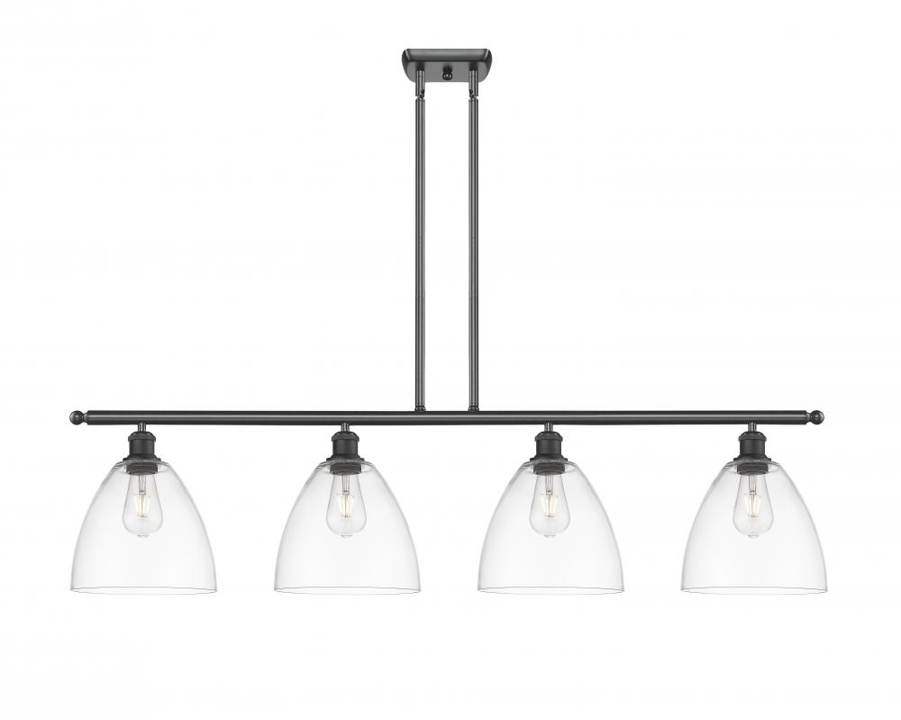 Bristol - 4 Light - 48 inch - Matte Black - Cord hung - Island Light