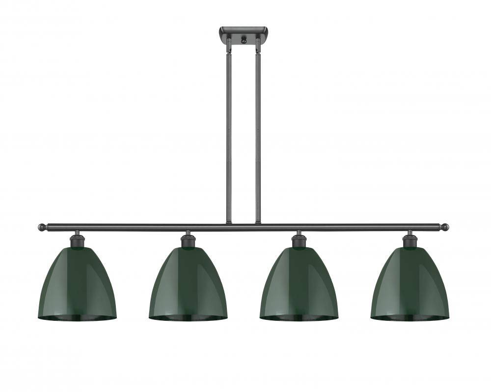 Plymouth - 4 Light - 48 inch - Matte Black - Cord hung - Island Light