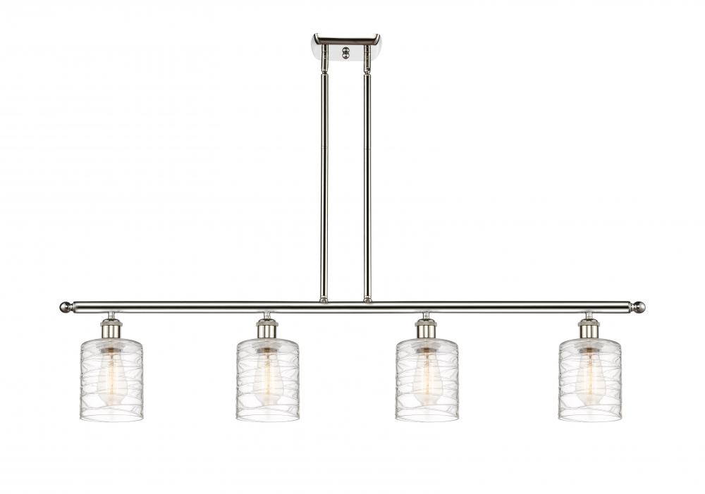 Cobbleskill - 4 Light - 48 inch - Polished Nickel - Cord hung - Island Light