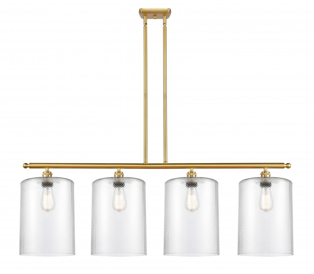 Cobbleskill - 4 Light - 48 inch - Satin Gold - Cord hung - Island Light