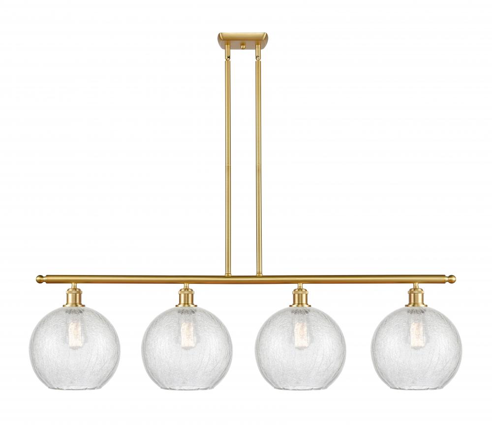 Athens - 4 Light - 48 inch - Satin Gold - Stem Hung - Island Light