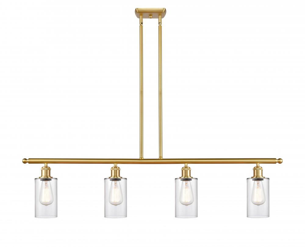 Clymer - 4 Light - 48 inch - Satin Gold - Cord hung - Island Light