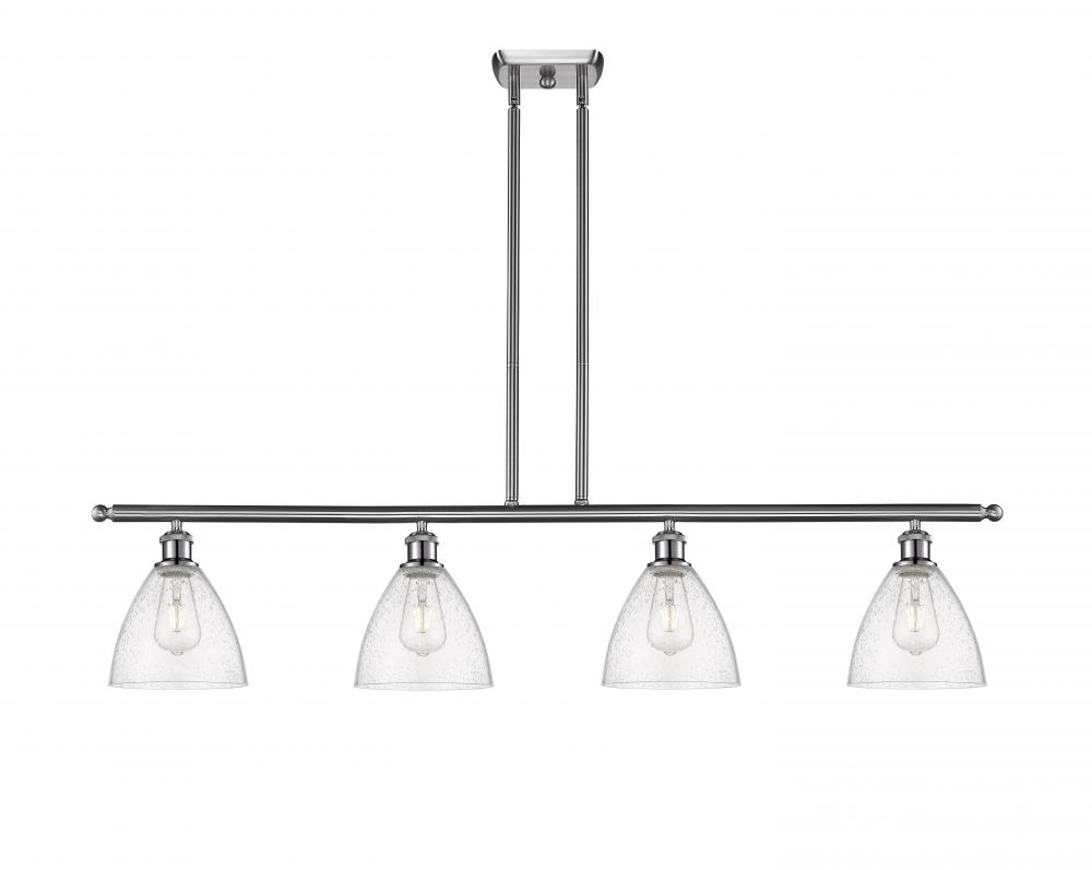 Bristol - 4 Light - 48 inch - Brushed Satin Nickel - Cord hung - Island Light