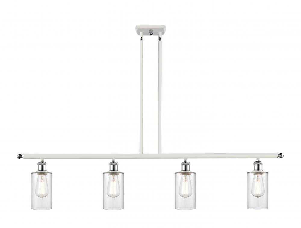 Clymer - 4 Light - 48 inch - White Polished Chrome - Cord hung - Island Light