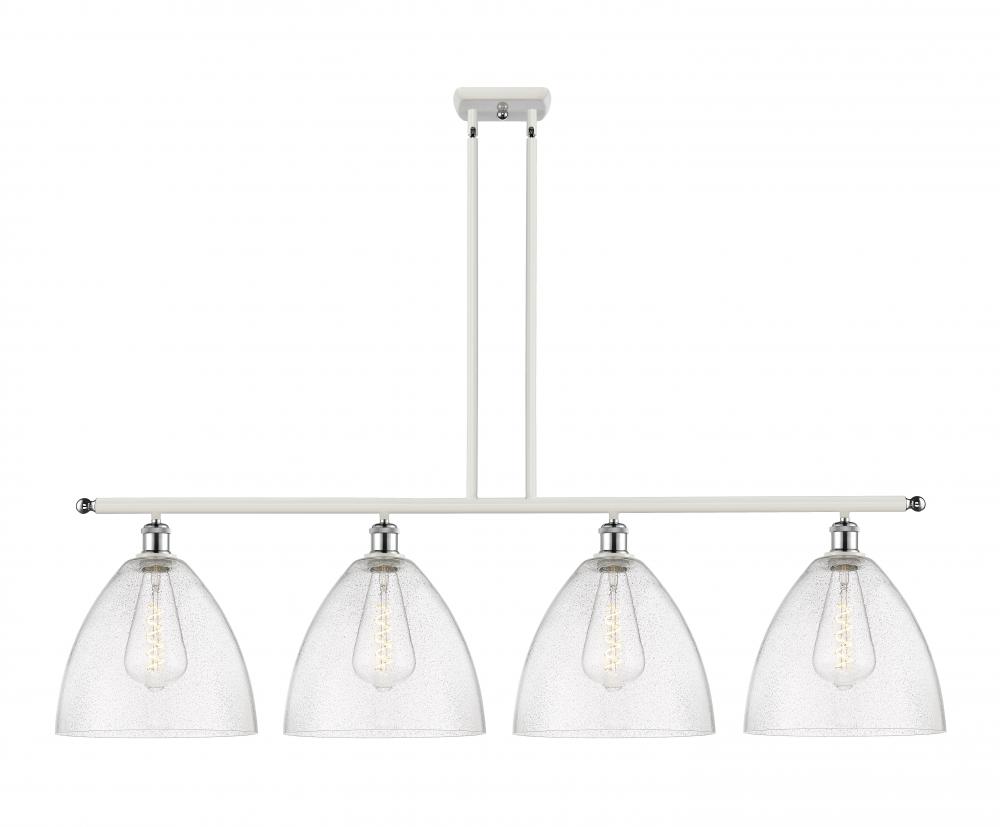 Bristol - 4 Light - 50 inch - White Polished Chrome - Cord hung - Island Light