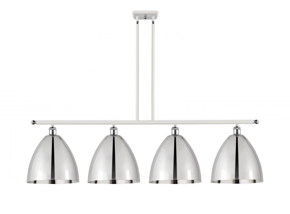 Bristol - 4 Light - 50 inch - White Polished Chrome - Cord hung - Island Light