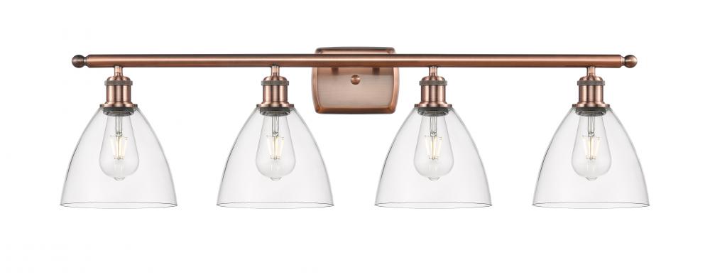 Bristol - 4 Light - 38 inch - Antique Copper - Bath Vanity Light