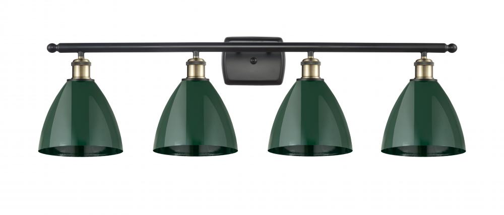 Plymouth - 4 Light - 38 inch - Black Antique Brass - Bath Vanity Light