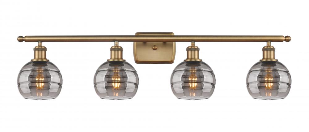 Rochester - 4 Light - 36 inch - Brushed Brass - Bath Vanity Light