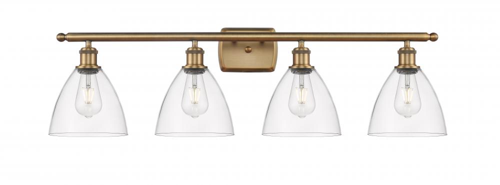 Bristol - 4 Light - 38 inch - Brushed Brass - Bath Vanity Light