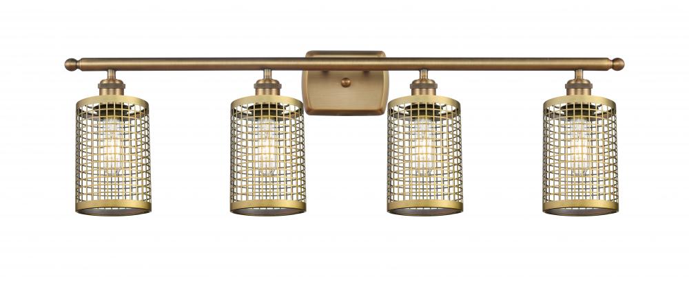 Nestbrook - 4 Light - 35 inch - Brushed Brass - Bath Vanity Light