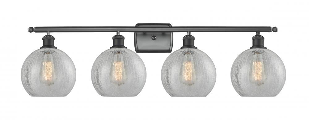 Athens - 4 Light - 38 inch - Matte Black - Bath Vanity Light