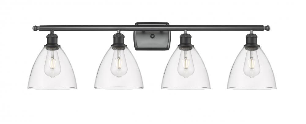 Bristol - 4 Light - 38 inch - Matte Black - Bath Vanity Light