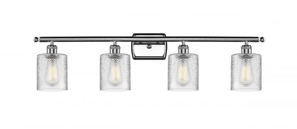 Cobbleskill - 4 Light - 35 inch - Polished Chrome - Bath Vanity Light