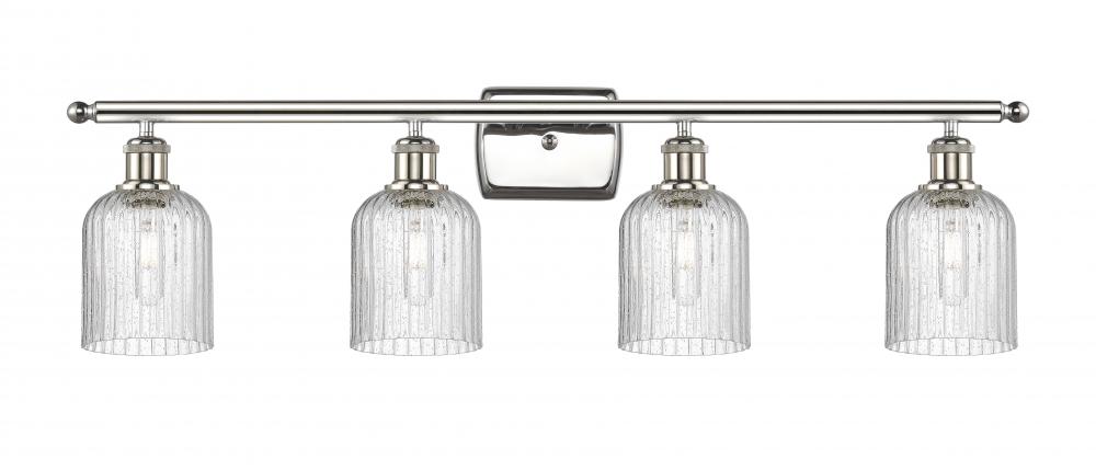 Bridal Veil - 4 Light - 35 inch - Polished Nickel - Bath Vanity Light