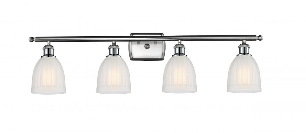 Brookfield - 4 Light - 36 inch - Brushed Satin Nickel - Bath Vanity Light