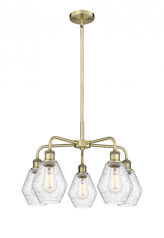 Cindyrella - 5 Light - 24 inch - Antique Brass - Chandelier