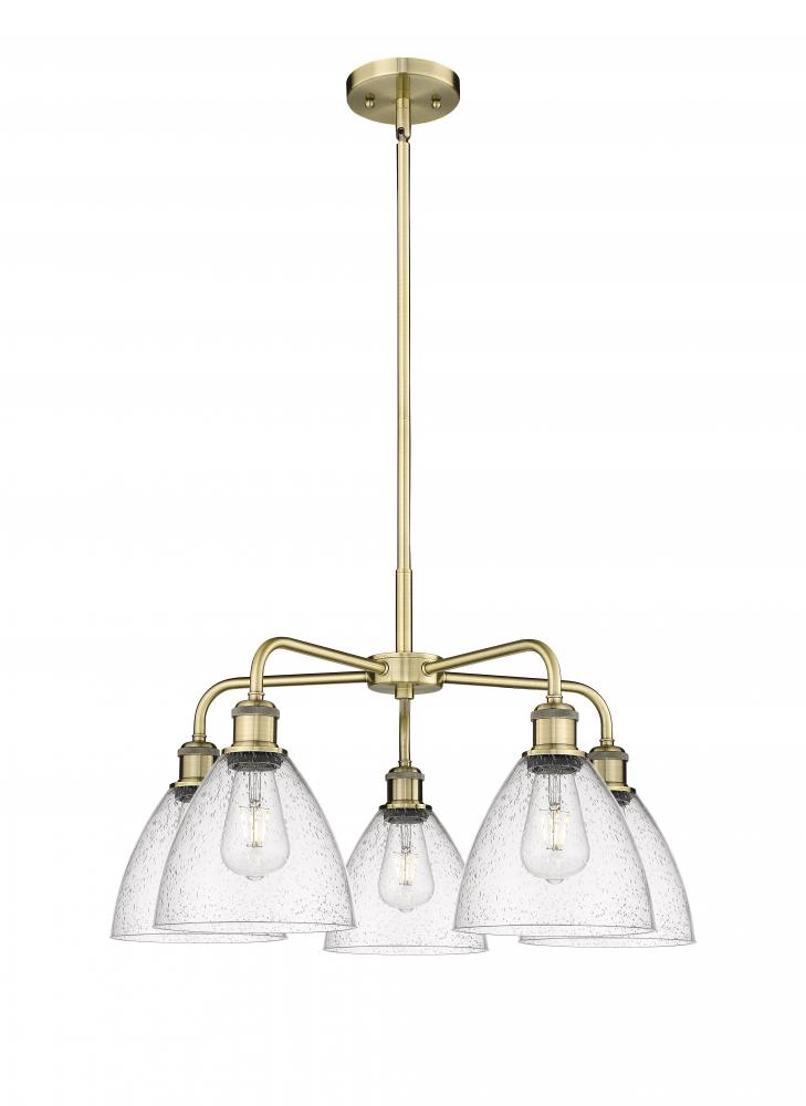 Bristol - 5 Light - 26 inch - Antique Brass - Chandelier