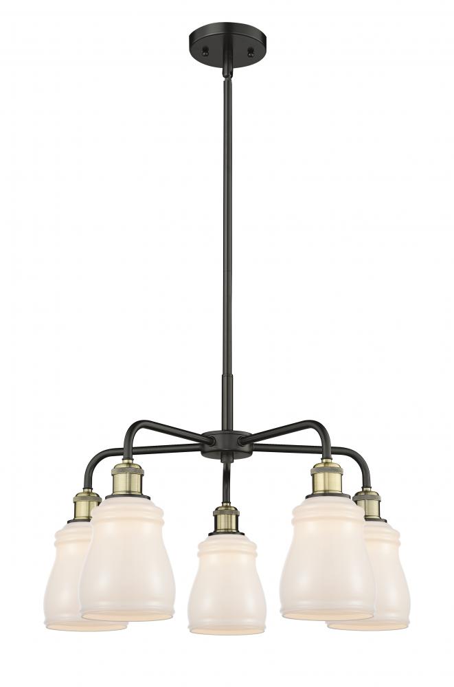 Ellery - 5 Light - 23 inch - Black Antique Brass - Chandelier