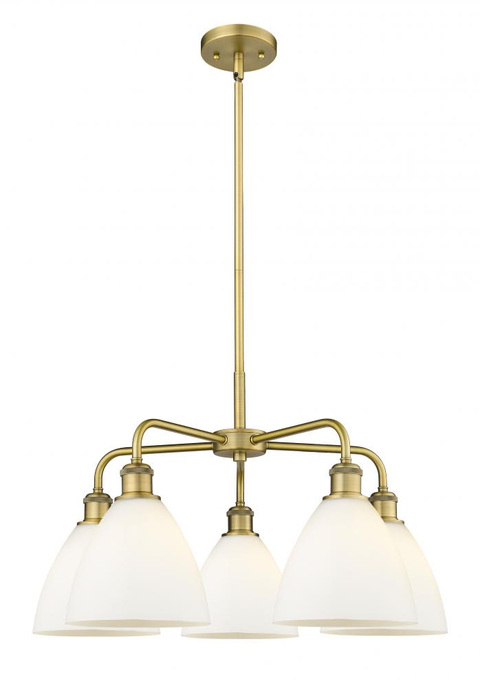 Bristol - 5 Light - 26 inch - Brushed Brass - Chandelier