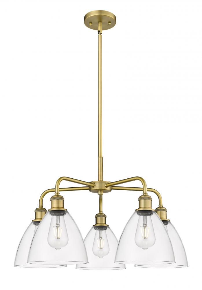 Bristol - 5 Light - 26 inch - Brushed Brass - Chandelier