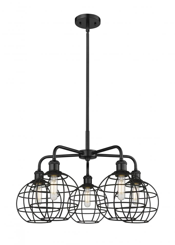 Lake Placid - 5 Light - 26 inch - Matte Black - Chandelier