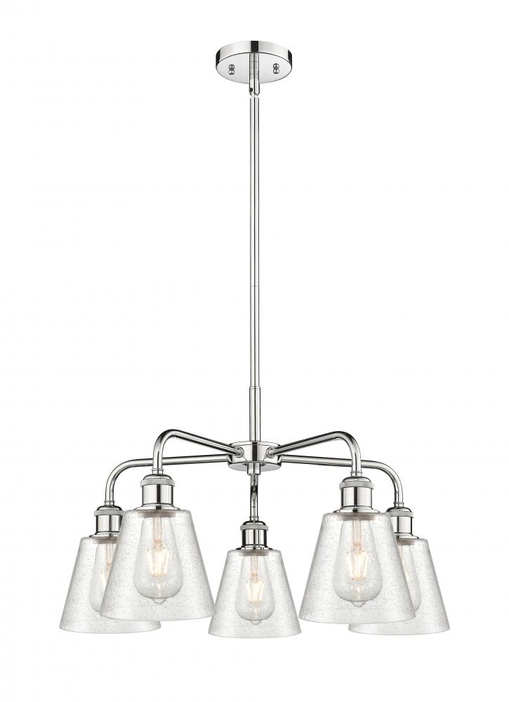 Caton - 5 Light - 23 inch - Polished Chrome - Chandelier