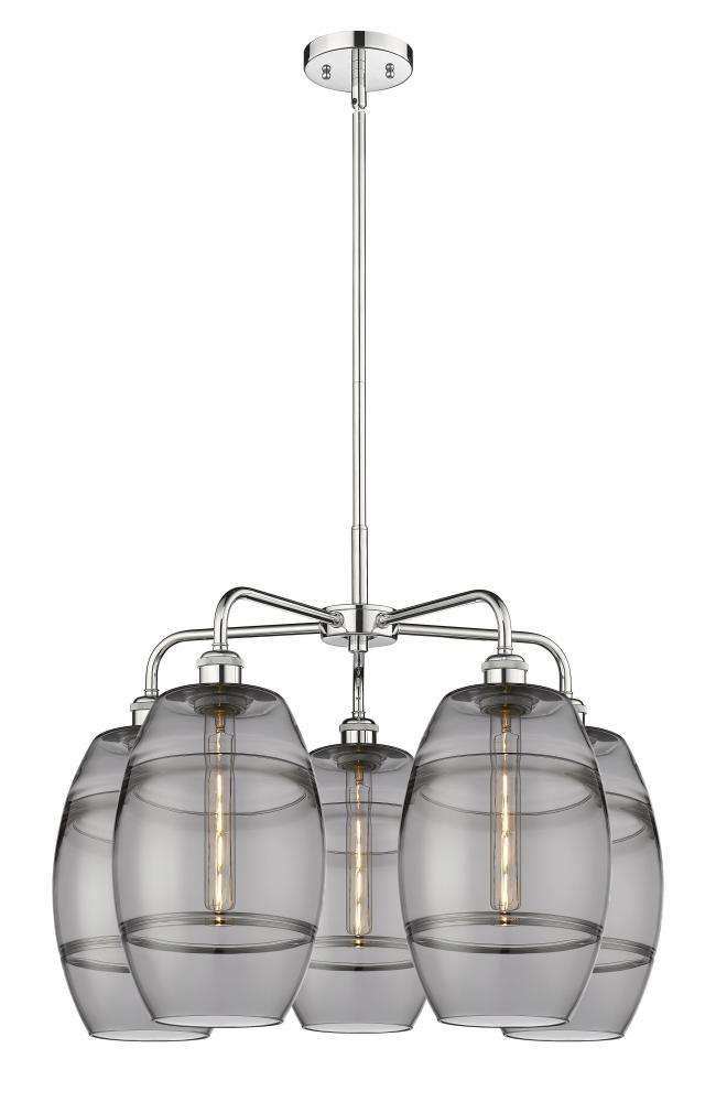 Vaz - 5 Light - 26 inch - Polished Chrome - Chandelier