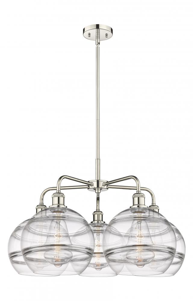 Rochester - 5 Light - 28 inch - Polished Nickel - Chandelier