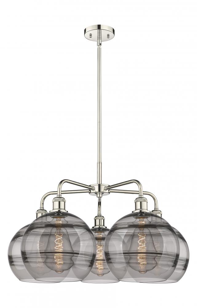 Rochester - 5 Light - 28 inch - Polished Nickel - Chandelier